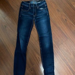 American Eagle Dark Super Stretch Skinny Jeggings